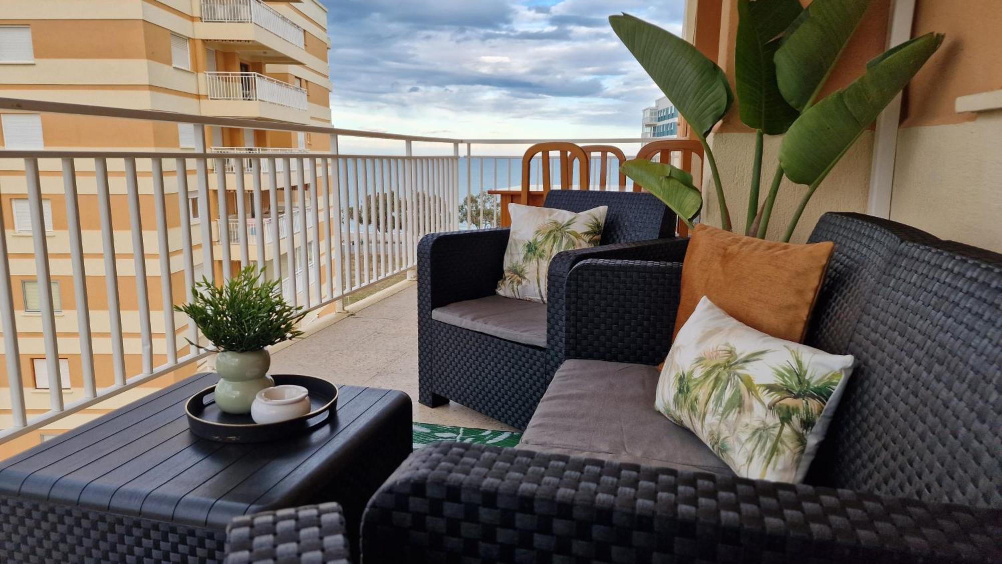 Apartamento 3 Habitaciones Con Piscina Y Vistas Al Mar เบนิสกัสซิม ภายนอก รูปภาพ